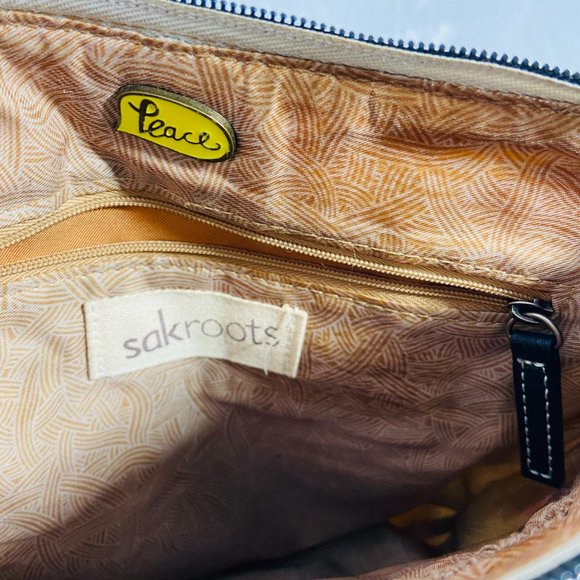 Sakroots Artist Circle Nature Birds Peace Shoulder Bag Purse - Picture 7 of 8